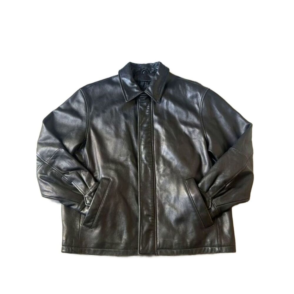 Jos. A. Bank Black Leather Men's Jacket